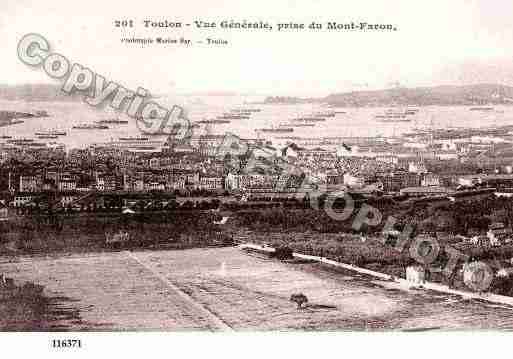 Ville de TOULON, carte postale ancienne