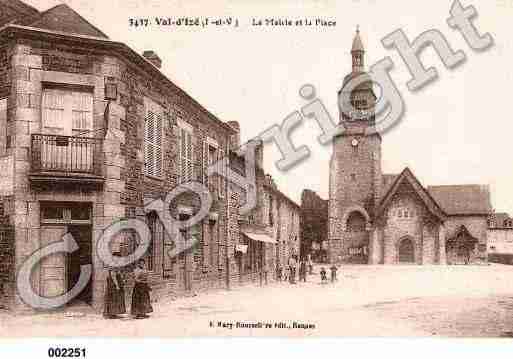 Ville de VALD'IZE, carte postale ancienne