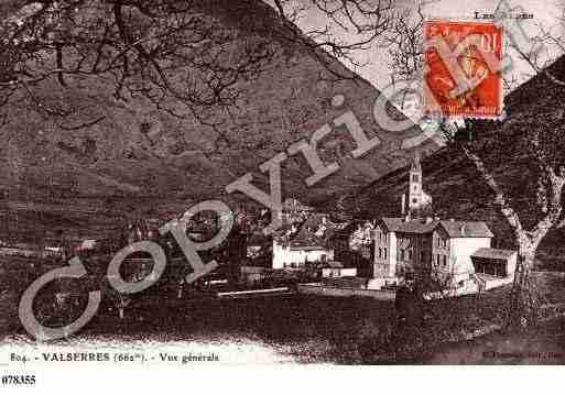 Ville de VALSERRES, carte postale ancienne