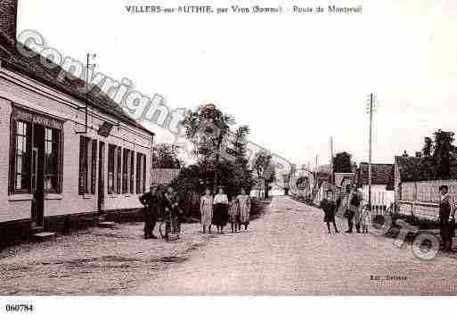 Ville de VILLERSSURAUTHIE, carte postale ancienne