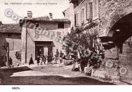 Ville de VINSOBRES, carte postale ancienne