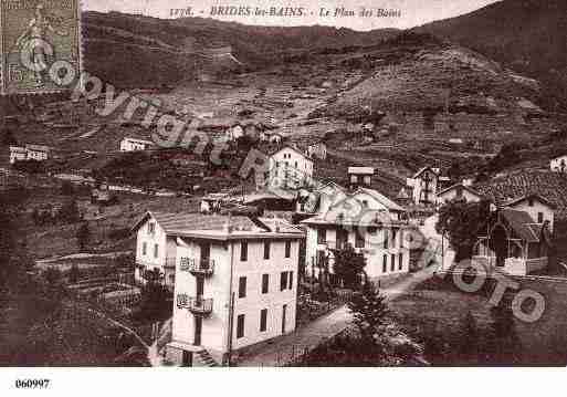 Ville de BRIDESLESBAINS, carte postale ancienne