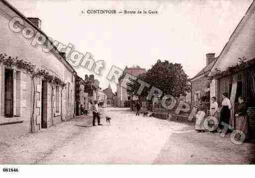 Ville de CONTINVOIR, carte postale ancienne