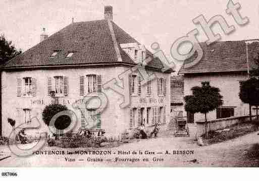 Ville de FONTENOISLESMONTBOZON, carte postale ancienne