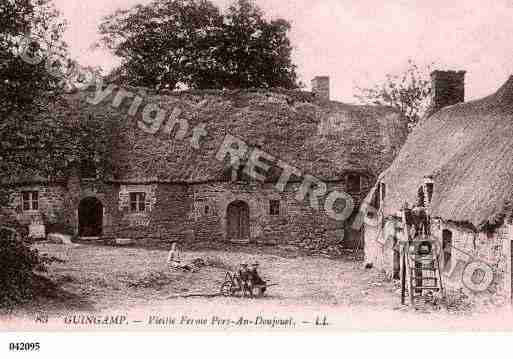 Ville de GUINGAMP, carte postale ancienne