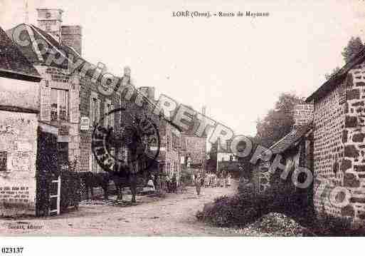 Ville de LORE, carte postale ancienne