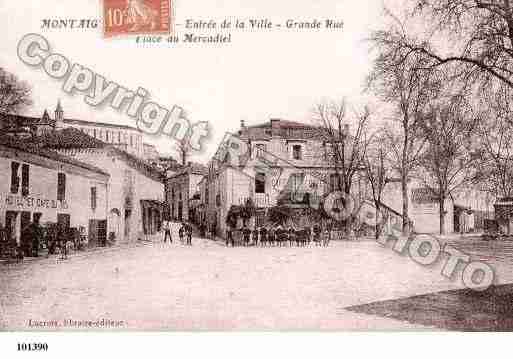 Ville de MONTAIGUDEQUERCY, carte postale ancienne