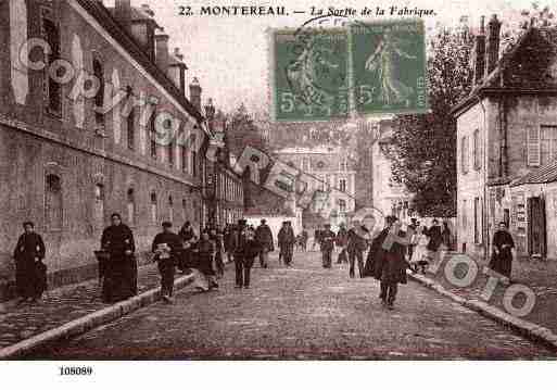 Ville de MONTEREAUFAUTYONNE, carte postale ancienne