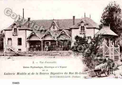 Ville de MONTMORILLONLELECHE, carte postale ancienne